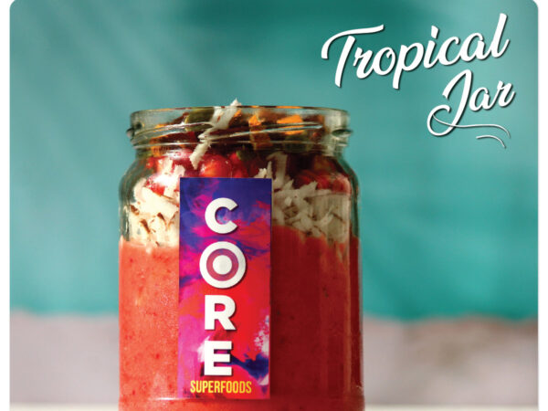 Tropical Smoothie Breakfast Jar - Ready to Eat