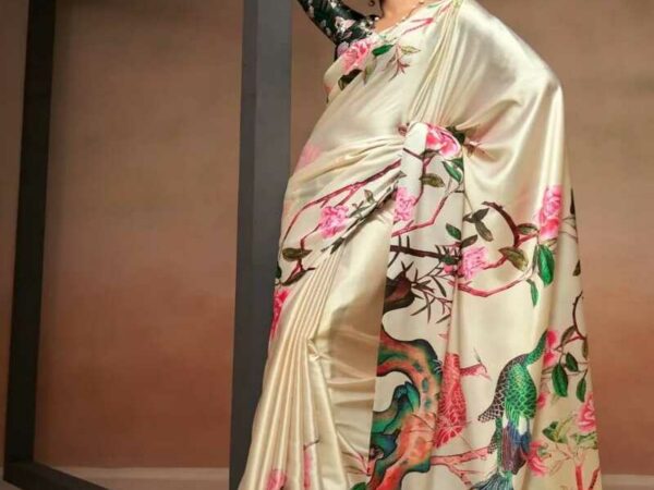 Bollywood Inspired Satin Crepe Silk Sarees