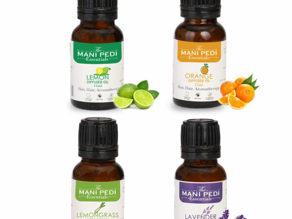 100% Pure and Natural Lavender, Lemon, Lemongrass, Orange Aroma Diffuser Oils Pack of 4
